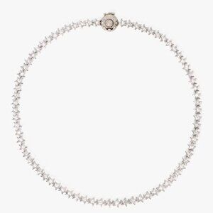 NWT Kate Spade space cadet star tennis necklace New Silver